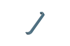 Poignée LACE EA160 L171 zamac bleu 