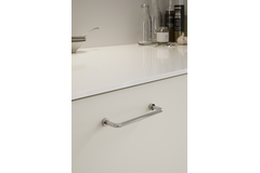 Greep LOUNGE BA128 L142 rvs chroom