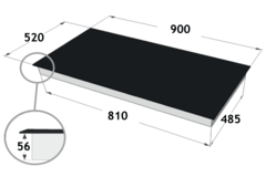 Novy inductie Comfort 90 cm 5 zones