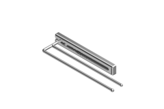 Porte-Serviette 2 bras chrome - 325mm 