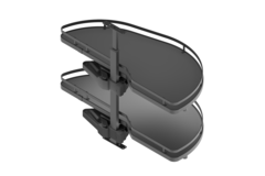 MC Line Dolphin 45cm droite anthracite avec double amortisseur