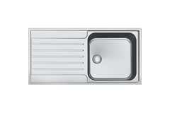 Argos - Evier à affleurer & SlimTop / 1000 x 510 mm / 1 bassin / Lisse / Réversible