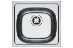 Spark - inbouwspoeltafel/ 455x435mm/ 1 bak/ omkeerbaar