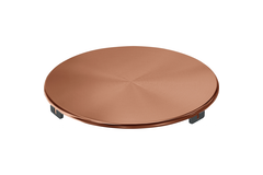 Ventielcover rond, koper