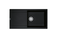 Maris - Inbouwspoeltafel / 970 x 500 mm / 1 bak / Onyx / Omkeerbaar