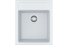 Sirius - Inbouwbouwspoelbak / 430 x 530 mm / 1+1/2 bak / Wit