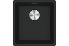 Maris - Vlakbouwspoeltafel / 403 x 433 mm / 1 bak / Zwart Mat