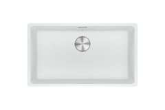 Maris - Evier à sous-encaster / 753 x 433 mm / 1 bassin / Blanc métallisé