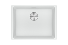 Maris - Evier à afleurer / 553 x 433 mm / 1 bassin / Blanc métallisé
