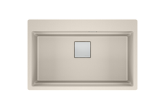 KUBUS 2.0 PRO - Inbouwspoelbak / 1 bak / 734 x 400 x 220 mm / Manuele lediging / Koffieroom  + Set 3 accessoires