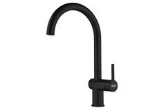 Active J - Mitigeur à bec orientable / Levier sur le côté / Noir mat