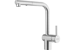 Atlas Neo L - Mitigeur à bec extractible / 2 jets / Levier sur le côté / Inox