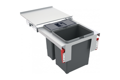 Sorter Garbo - Séparateur de déchets / Ouverture frontale / 450 mm / 1 x 18 l + 1 x 12 l