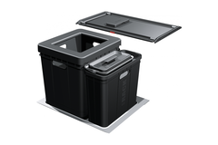Sorter 350 - Séparateur de déchets / Ouverture frontale / 600 mm / 1 x 40 l + 1 x 5,5 l