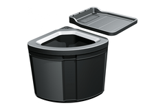 Sorter Pivot - Récipient / Ouverture latérale / 400 mm / 27 l / Raccord / Porte-récipient