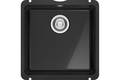 KUBUSX - Onderbouwspoelbak / 445 x 454mm / Manuele lediging / Onyx