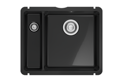 KUBUS X - Cuve à sous-encastrer / 545 x 454mm / Vidage manuel / Onyx