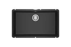 KUBUS X - Cuve à sous-encastrer / 745 x 454mm / Vidage manuel / Anthracite mat