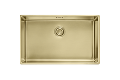 MYTHOS MASTERPIECE - Cuve à affleurer/à sous-encastrer / 720 x 450 mm / Vidage manuel / Reflet d'or