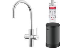 Maris Water Hub - Système 3 en 1 à bec orientable / Levier sur le côté / Inox / Bouilloire 4 litres