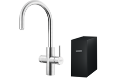 Mythos Water Hub 5 en 1 - Mitigeur à bec orientable / Levier sur le côté / Inox
