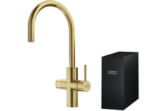 Mythos Water Hub 6 en 1 - Mitigeur à bec orientable / Levier sur le côté / Reflet d'or