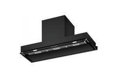 STYLE PRO - Inbouwdampkap rvs/zwart, 900 mm