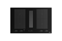 Mythos 2Gether Icon Steel - Inductiekookplaat met dampkap / 830 mm / recirculatie