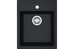 Sirius - Evier à encastrer / 430 x 530 mm / 1 bassin / Noir