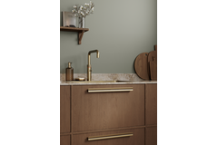 Greep PAPILLON ba320 walnoot + mat goud