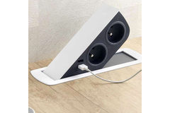 Cizo pop up nl/d/l 2x16a-2xusb 2a wit