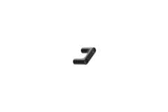 Knop punto ba32 l44 zamak mat zwart