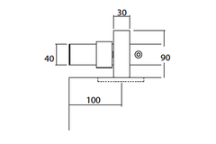 Runway schuifdeurset staal zwart 80kg l.2300mm voor deurbladbreedte 1010-1120mm