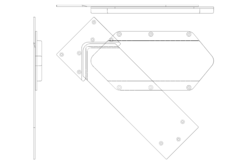 Hynge Swivel Top mécanisme pivotant  de 460 à 700 mm