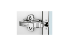 Sensys scharnier voor aluminium frame met geïntegreerde demping (Sensys 8638i), vernikkeld, inliggend, openingshoek 95°, voor schroefbevestiging (-)