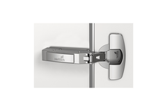 Charnière porte mince Sensys, épaisseur de la porte à partir de 10 mm, avec amortissement intégré (Sensys 8646i), nickelée, en applique, Angle d'ouverture  110°, TH-schéma de perçage 52 x 5,5 mm, à visser (-)
