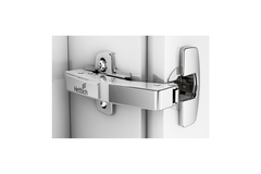 Sensys hoekscharnier W90 veerloos (Sensys 8669 W90), vernikkeld, inliggend, openingshoek 95°, TH-boorbeeld 52 x 5,5 mm, voor schroefbevestiging (-)