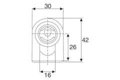 Glasdeurslot 4-10mm met sluitplaat