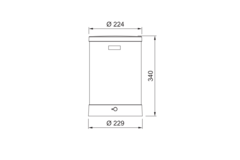 Maris Water Hub - Système 3 en 1 à bec orientable / Levier sur le côté / Anthracite / Bouilloire 4 litres