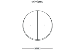 Rond 2.0 - backfit no/nc 2x b.pouss. blanc basic 