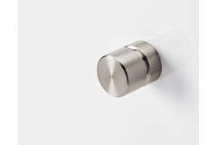 Bouton acer ø28x27mm inox brossé 
