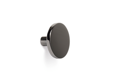 Knop COMO Ø26 zamak gepolijst titanium zwart