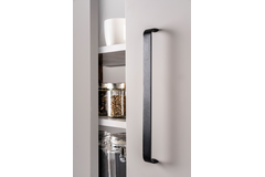 Greep SENSE BA320 L327 aluminium geborsteld zwart