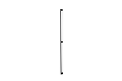 Poignée GRAF BIG BA1168-584 L1200 aluminium brossé noir