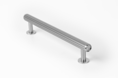 Poignée RILLE BA160 L190 aluminium look inox