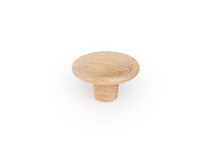 Bouton DISC Ø38 bois chêne nature non laqué