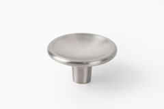 Knop DISC Ø38 zamak geborsteld nikkel