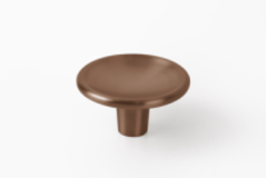 Knop DISC Ø38 zamak geborsteld brons