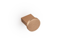 Bouton NEXX Ø25 aluminium brossé laiton cava