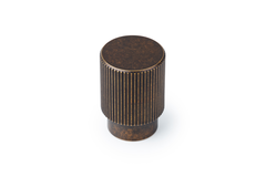 Bouton ARPA Ø22 aluminium rustique laiton